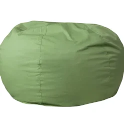 Duncan Oversized Solid Green Refillable Bean Bag Chair for All Ages