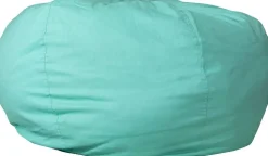 Duncan Oversized Solid Mint Green Refillable Bean Bag Chair for All Ages