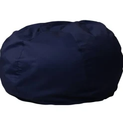 Duncan Oversized Solid Navy Blue Refillable Bean Bag Chair for All Ages
