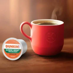 Dunkin' Donuts Decaf Keurig Single-Serve K-Cup Pods, Medium Roast, Box of 44 K-Cup Pods