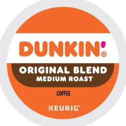 Dunkin' Donuts Single-Serve Coffee K-Cup, Original Blend, Carton Of 44
