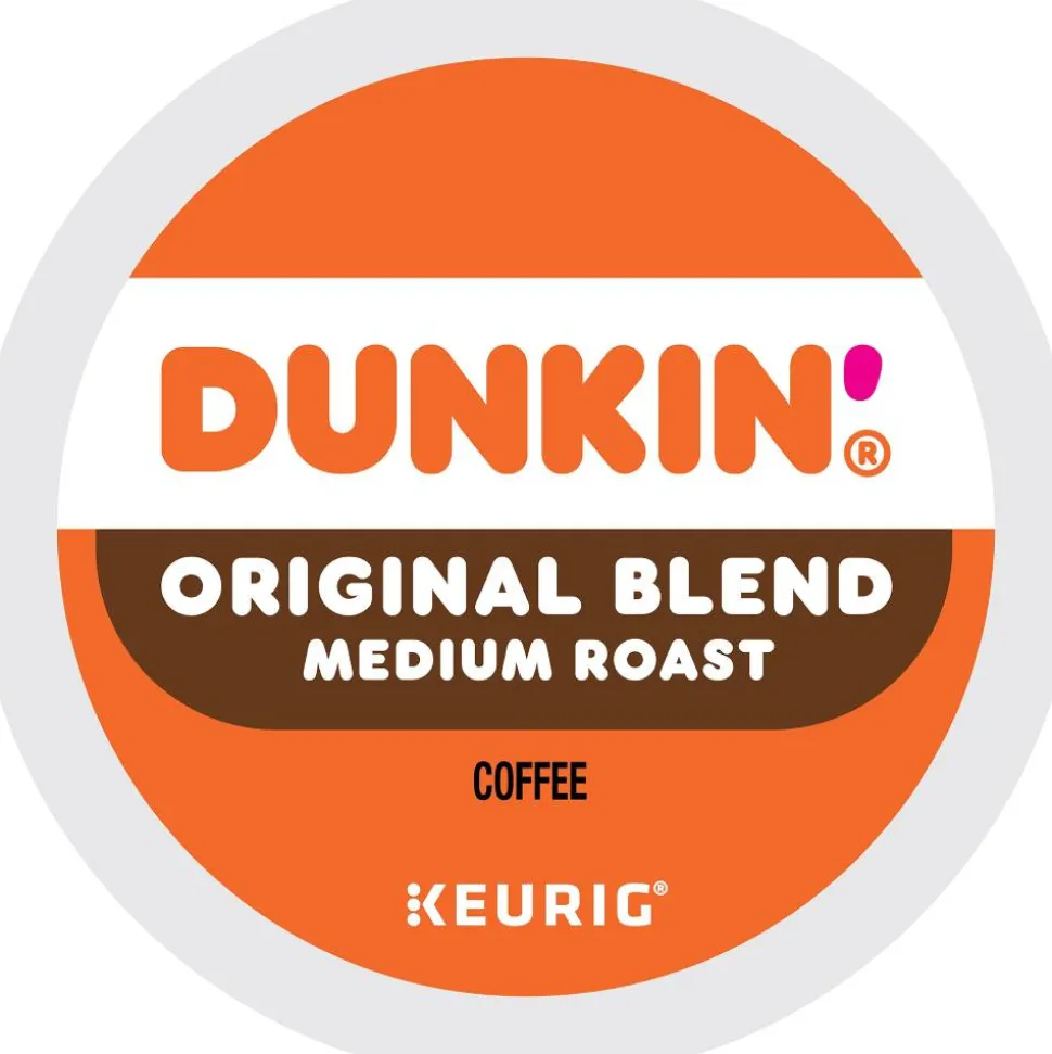 Dunkin' Donuts Single-Serve Coffee K-Cup, Original Blend, Carton Of 44