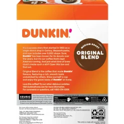 Dunkin' K-Cup Pods, Original Blend, 22/Box