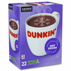 Dunkin' Milk Chocolate Hot Cocoa K-Cup Pods, 22/Box