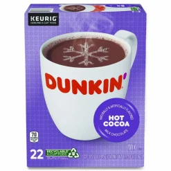 Dunkin' Milk Chocolate Hot Cocoa K-Cup Pods, 22/Box