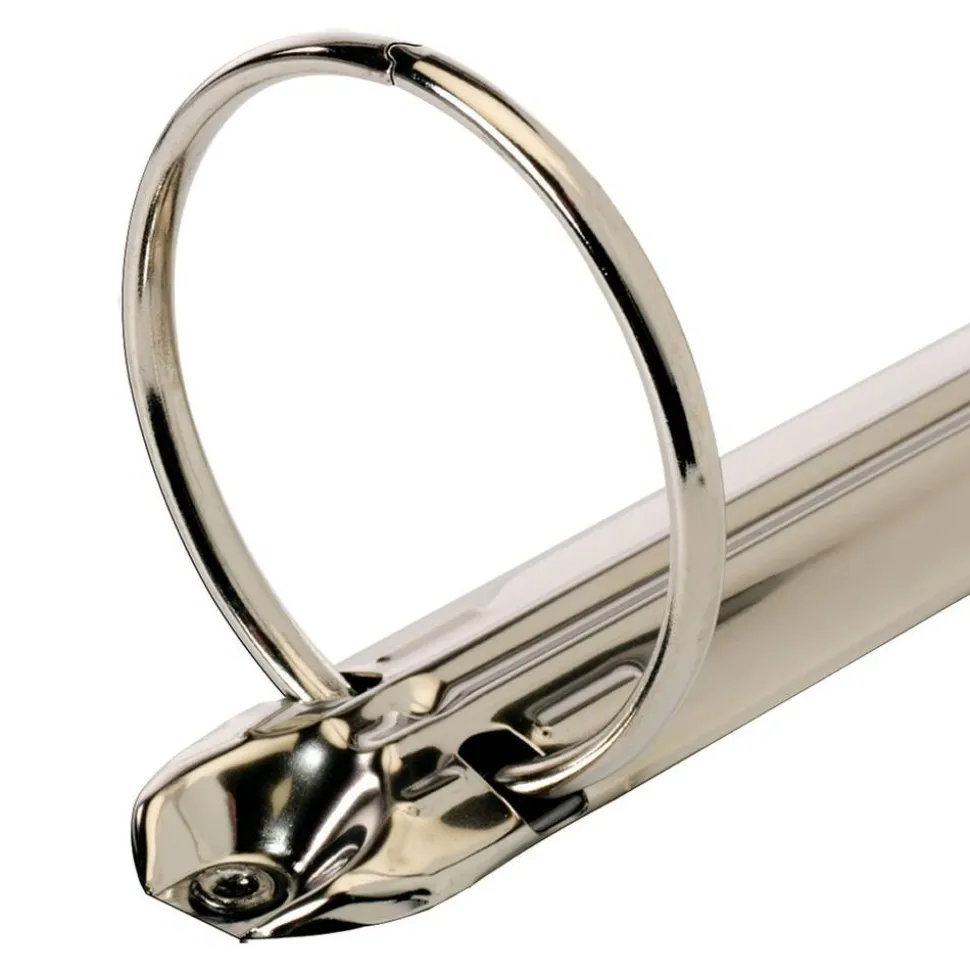 Durable Legal-Size Reference 3-Ring Binder, 2" Round Rings, 41% Recycled, Black