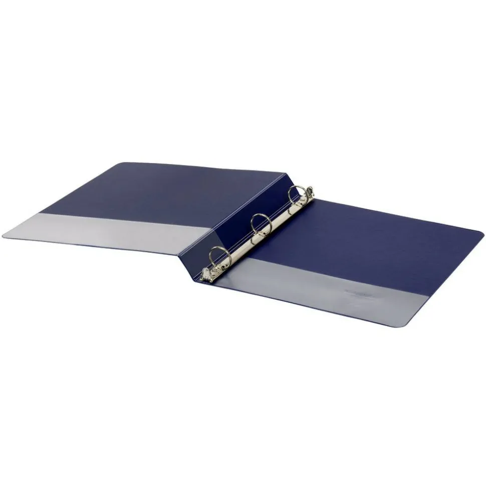 Durable View 3-Ring Binder, 1" Round Rings, Blue