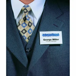 DURABLE CLICK FOLD Convex Magnetic Name Badge Holder - 2-1/8