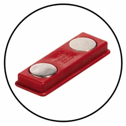 DURABLE CLICK FOLD Convex Magnetic Name Badge Holder - 2-1/8