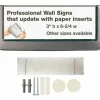 Durable Click Sign, 3'H x 6 3/4"W x 5/8"D
