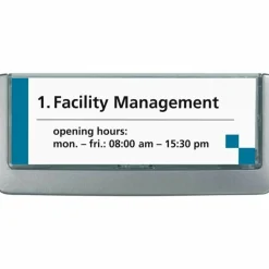 Durable Click Sign, 3'H x 6 3/4