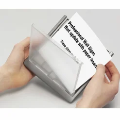 Durable Click Sign, 5 1/8"H x 6 3/4"W x 5/8"D