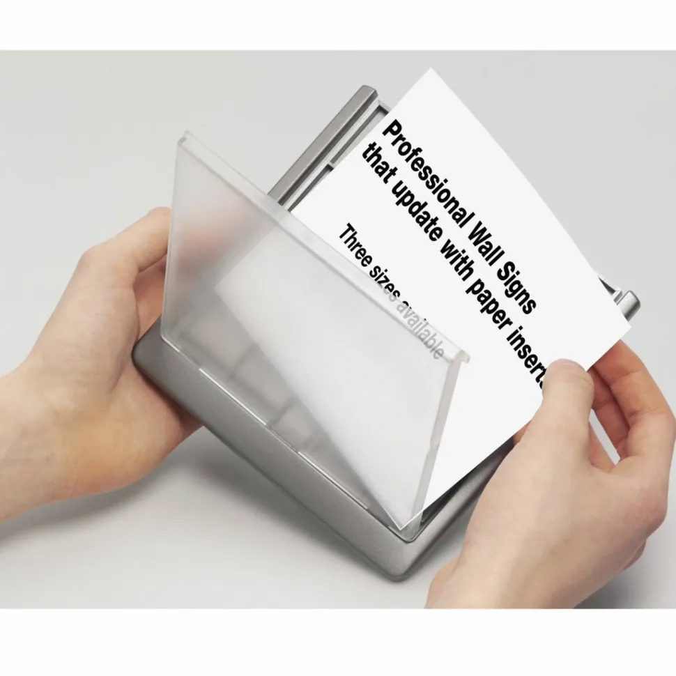 Durable Click Sign, 5 1/8"H x 6 3/4"W x 5/8"D