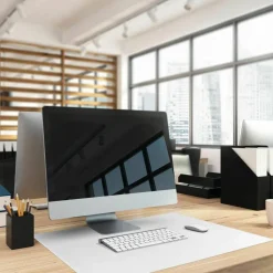 DURABLE Desk Mat 650x500mm Contoured Edges PP