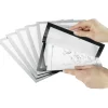 Durable DURAFRAME Magnetic Plus Sign Holder, 8.5 x 11, Silver Frame, 2/Pack