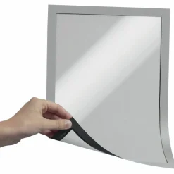 Durable DURAFRAME Magnetic Sign Holder, 8.5 x 11, Silver Frame, 2/Pack