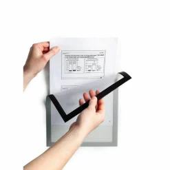 Durable DURAFRAME Magnetic Sign Holder, 8.5 x 11, Silver Frame, 2/Pack