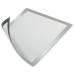Durable DURAFRAME Magnetic Sign Holder, 8.5 x 11, Silver Frame, 2/Pack