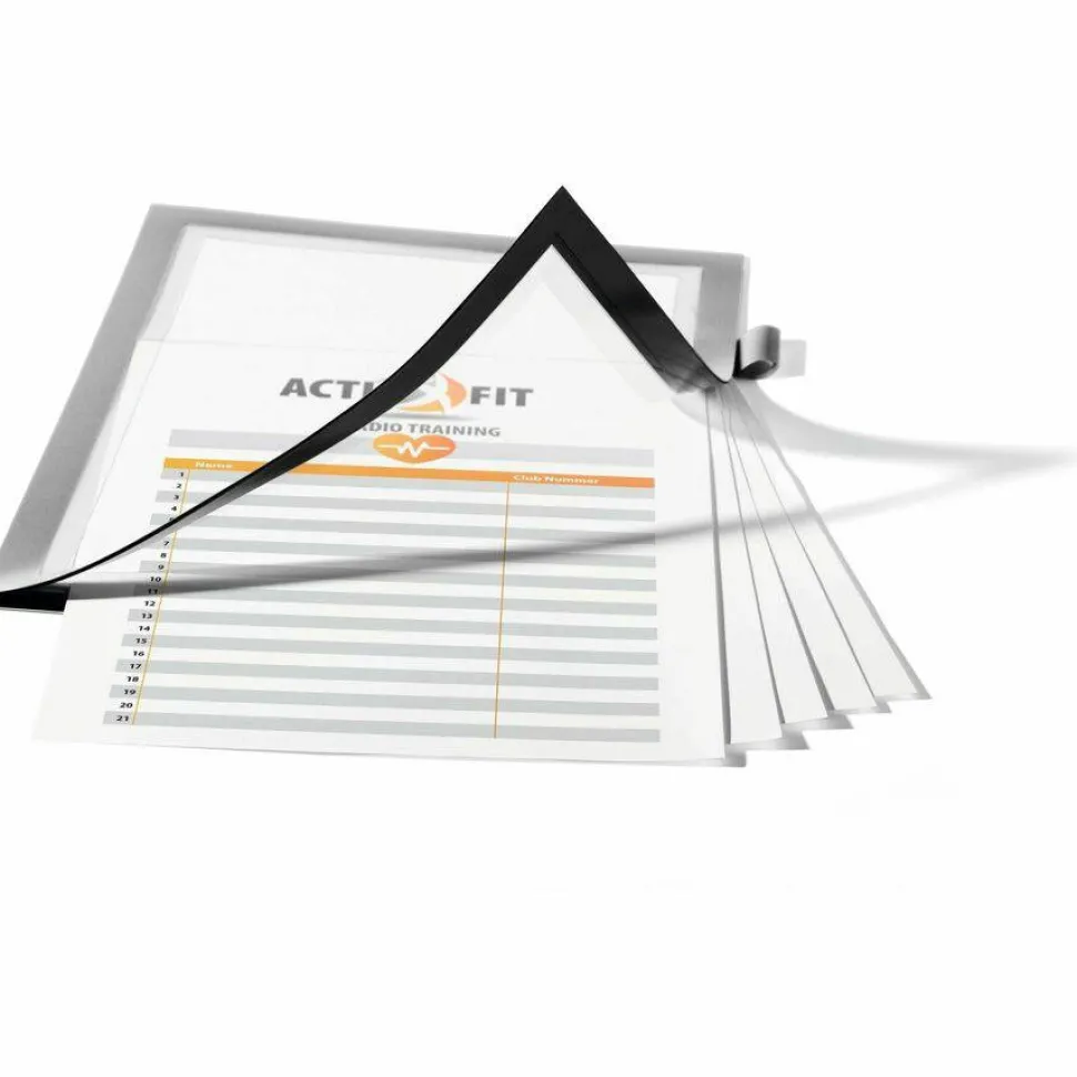 Durable DURAFRAME Note Sign Holder, 8.5 x 11, Silver Frame