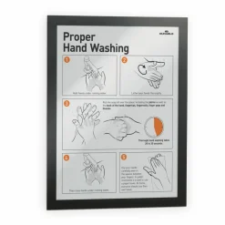 DURABLE DURAFRAME Self-Adhesive Magnetic Letter Sign Holder - Horizontal or Vertical, 9.5