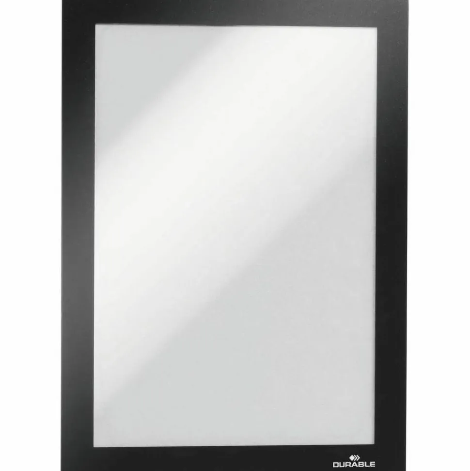 DURABLE DURAFRAME Self-Adhesive Magnetic Half-Letter Sign Holder - 6.5"x9.5" Frame Size - Rectangle - 491301