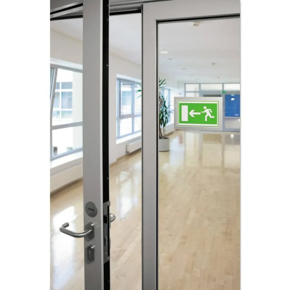 DURABLE DURAFRAME Sign Holders, 6-1/2" x 9-1/2", Silver, Set Of 2 Holders