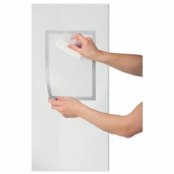 Durable DURAFRAME SUN Sign Holder, 8.5 x 11, Silver Frame, 2/Pack