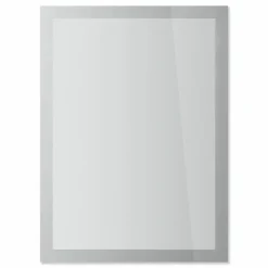Durable DURAFRAME SUN Sign Holder, 8.5 x 11, Silver Frame, 2/Pack