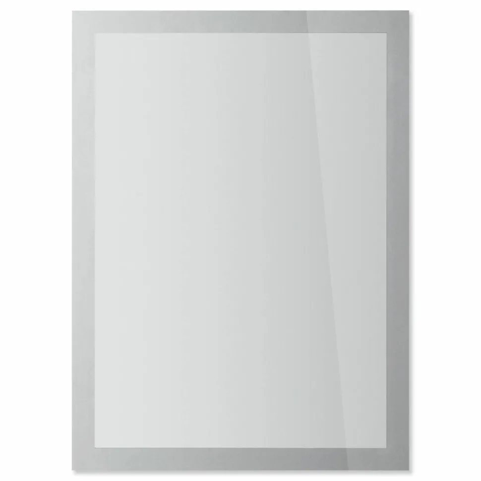 Durable DURAFRAME SUN Sign Holder, 8.5 x 11, Silver Frame, 2/Pack