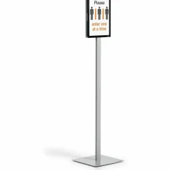 DURABLE Info Basic Floor Stand, Letter Size, Charcoal Gray