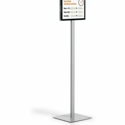 DURABLE Info Basic Floor Stand, Letter Size, Charcoal Gray