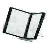 Durable InstaView 10-Section Desktop Reference System, Black
