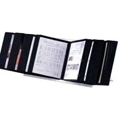 Durable InstaView 10-Section Desktop Reference System, Black