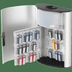 Durable Key Combination 54-Key Locking Aluminum Key Box, 15 3/4