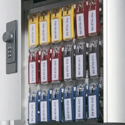 Durable 36-Key Locking Tag-Style Aluminum Key Cabinet, 11