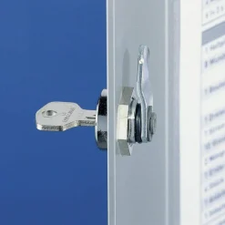 Durable 36-Key Locking Tag-Style Aluminum Key Tag Cabinet, 11