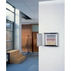 Durable 36-Key Locking Tag-Style Aluminum Key Tag Cabinet, 11