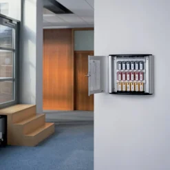 Durable 36-Key Locking Tag-Style Aluminum Key Tag Cabinet, 11