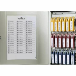 Durable 36-Key Locking Tag-Style Aluminum Key Tag Cabinet, 11