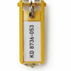 Durable Label Window Key Tags, Pack Of 24, Assorted Colors