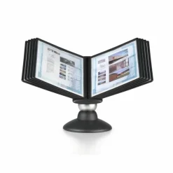 Durable SHERPA Motion Desk Reference System, 10 Panels, Black Borders