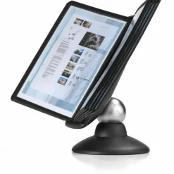 Durable SHERPA Motion Desk Reference System, 10 Panels, Black Borders