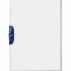 DURABLE SWINGCLIP - Clip file - for 10.98 in x 8.5 in - capacity: 30 sheets - clear with dark blue clip (pack of 25)