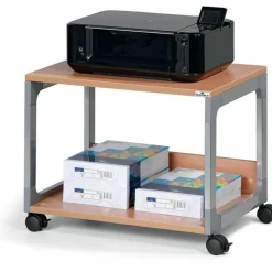 DURABLE System 48 Multifunction Trolley - 2 Shelf - 4 Casters - Metal, Steel, Melamine, Hardboard, Fiberglass, Plastic - 3710124