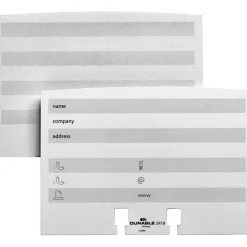 Durable TELINDEX Desk Address Card File, Holds 500 2.88 x 4.13 Cards, 5.13 x 9.31 x 3.56, Plastic, Graphite/Black