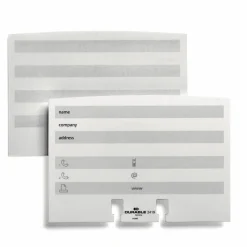 Durable TELINDEX Desk Address Card File, Holds 500 2.88 x 4.13 Cards, 5.13 x 9.31 x 3.56, Plastic, Graphite/Black