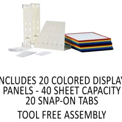 Durable Vario Wall And Desk Replacement Sleeves, Assorted Colors