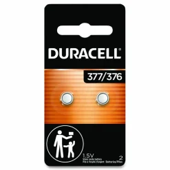 Duracell Button Cell Battery, 376/377, 1.5 V, 2/Pack