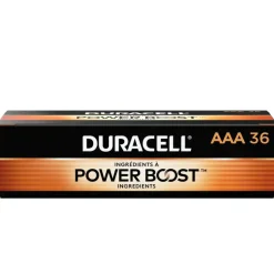 Duracell Coppertop AAA Alkaline Batteries, Box of 36