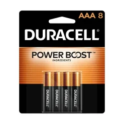 Duracell Coppertop AAA Alkaline Batteries, Pack of 8